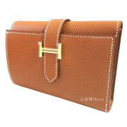 ≪ 新品 ≫ HERMES　エルメス　ベアン コンビネ 三つ折り ミニ財布 ゴールド ゴールド金具 エプソン 箱 リボン ラッピング ベアンミニ ≪Brand new≫ HERMES Bearn Combine Gold Gold Backle Epsom Box Ribbon Wrapping Mini Wallet