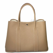 ≪ 新品 ≫ エルメス ガーデンパーティー PM 36 ネゴンダ エトゥープ シルバー金具 トートバッグ オールレザー U刻印 HERMES GARDEN PARTY PM Etope Silver Veau Negonda