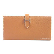 箱付☆新品 エルメス HERMES べアン スフレ エルメス ベアンカードケースモノクローム ソーブラック