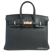 ≪新品≫エルメス バーキン25 トゴ 黒 ブラック シルバー金具 U刻印  HERMES Barkin25 Black Togo Silver Buckle