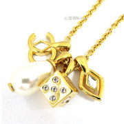 ≪ 新品 ≫ CHANEL シャネル ネックレス　ゴールド　AB9921 B09973 NM119 クリスタル ラインストーン  ティアードロップ パール CHANEL 箱 リボン ラッピング
