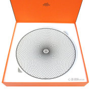 ≪ 新品 ≫ HERMES エルメス Hデコ　シリーズ ディナー プレート 27cm 白 ホワイト 黒 ブラック 箱 リボン ラッピング Hdeco white Black Diner plate gift box