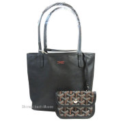 ≪新品≫正規品 GOYARD ゴヤール アンジュ ミニ ブラック 黒 トート ポーチ ショッパー リボン ラッピング ANJOU MINI Black Tote
