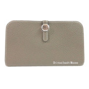 ≪新品≫エルメスドゴンGMトゴピンクシルバー金具箱リボン付ラッピングWalletDogonGMPINK
