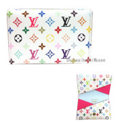 ≪新品≫ルイヴィトン 村上隆 LV × TM カードケース ポルト カルト スリム マルチカラー M27495 カード ラッピング ≪Brand new≫ LOUIS VUITTON Takashi Murakami LV x TM Card Case Porte Carte Slim Multicolor Gift