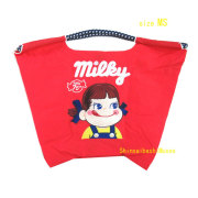 ≪ 新品 ≫ボールアンドチェーン 不二家 ペコちゃん ミルキー75周年 限定 ショッピングバッグ MS レッド エコ