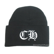 《新品》CHROMEHEARTS クロムハーツ CHロゴ ワッチキャップ ニット帽 ブラック 黒 ビーニー ショッパー 正規品 ≪Brand new≫Chrome Hearts CH logo watch cap knit hat black beanie Authentic