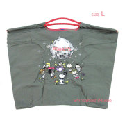 ≪ 新品 ≫ボールアンドチェーン スヌーピー トートバッグ ミラーボール チャコールグレー L エコ ピーナッツ ≪Brand new≫Ball&Chain Snoopy Tote Bag Mirror Ball Charcoal Gray L Eco Peanuts