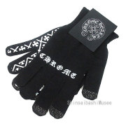 《新品》CHROME HEARTS クロムハーツ ワーク グローブ ロゴ 手袋 黒 ブラック L ラージ クロス 正規品≪Brand new≫Chrome Hearts Work Gloves Black Large Logo Cross Authentic