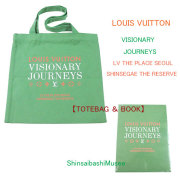 ≪新品≫ルイヴィトン「ビジョナリー ジャーニー ソウル展」 限定 キャンバス トートバッグ＆ブック エコ≪Brand new≫ Louis Vuitton "Visionary Journeys" Seoul Exhibition Limited Edition Canvas Tote Bag & Book