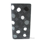 ≪ 新品 ≫ ルイヴィトン 草間彌生 コラボ LV × YK ポルトフォイユブラザ M81932 LOUIS VUITTON YAYOI KUSAMA BRAZA WALETTE Black ヴィトン エクスリブリス メンズ ドット 長財布 箱 ラッピング