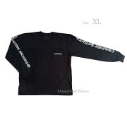 ≪新品≫正規品 クロムハーツ メンズ ロング Tシャツ 長袖 黒 ブラック ホワイトロゴ XLサイズ ≪Brand new≫ CHROME HEARTS Men's Long-sleeve T-shirt PKT CREW Black White Logo XL Size Authentic