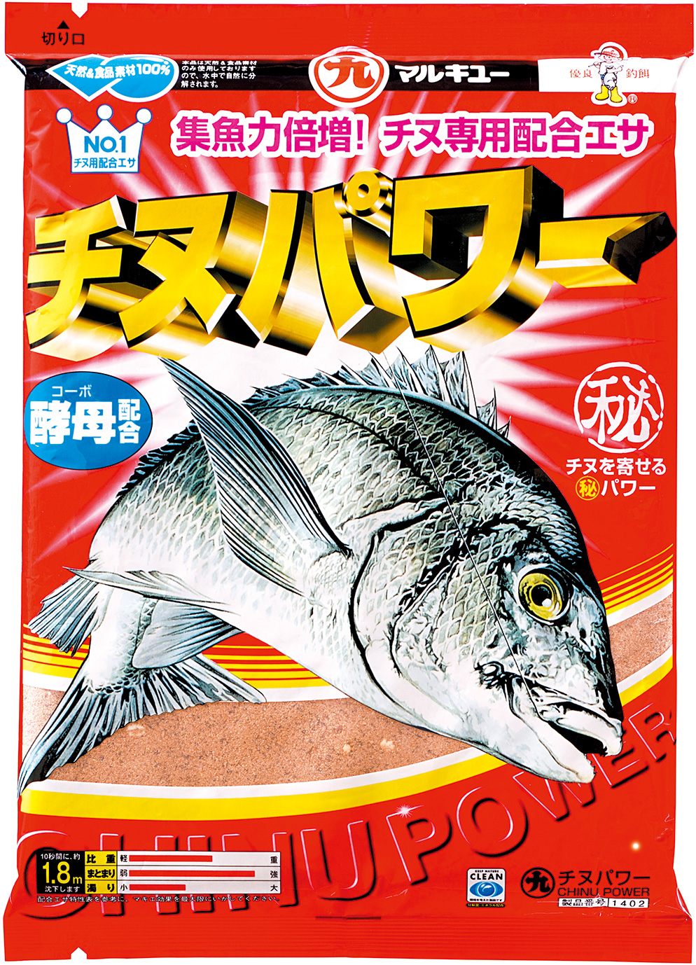配合エサ　マルキュー　チヌパワー　014025