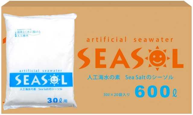 人工海水の素 Sea Saltのシーソル 600リットル用(20袋×30リットル) 人工海水の素 Sea Saltのシーソル 600リットル用(20袋×30リットル)