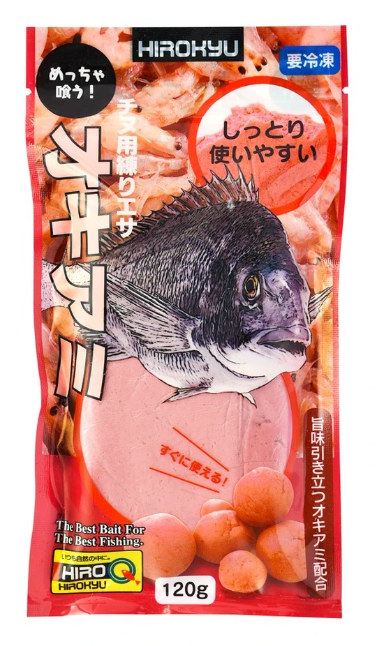 冷凍エサ　ヒロキュー　めっちゃ喰う！オキアミ　練り餌　板状タイプ　032760