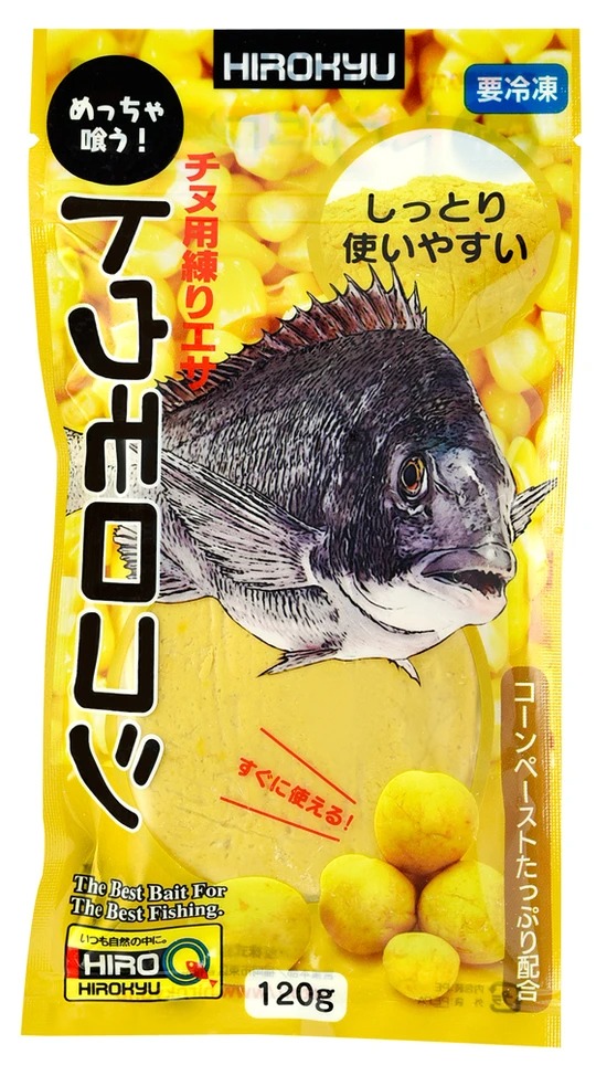 冷凍エサ　ヒロキュー　めっちゃ喰う！トウモロコシ　練り餌　板状タイプ　032784