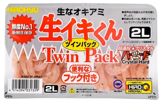 冷凍エサ　ヒロキュー　生イキくん　クリスタルハード（2L）刺し餌　ツケエサ　不凍加工　031229