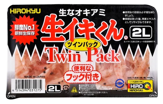 冷凍エサ　ヒロキュー　生イキくん　レギュラー（2L）刺し餌　ツケエサ　不凍加工　031275