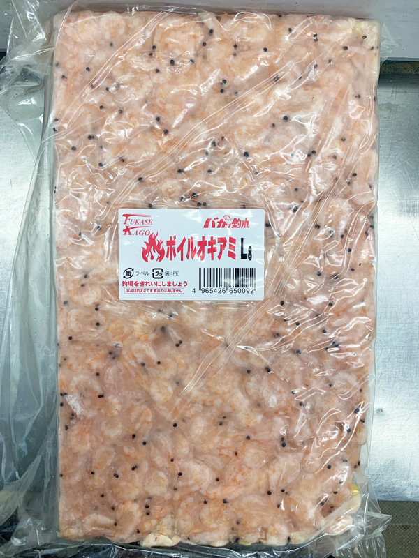冷凍エサ　オキアミボイル L（3kg）　撒き刺し兼用　650092