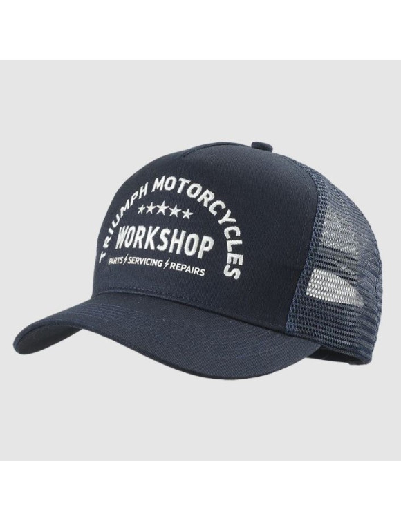 トライアンフメッシュキャップ：WORKSHOP TRUCKER CAP - NAVY / BONE