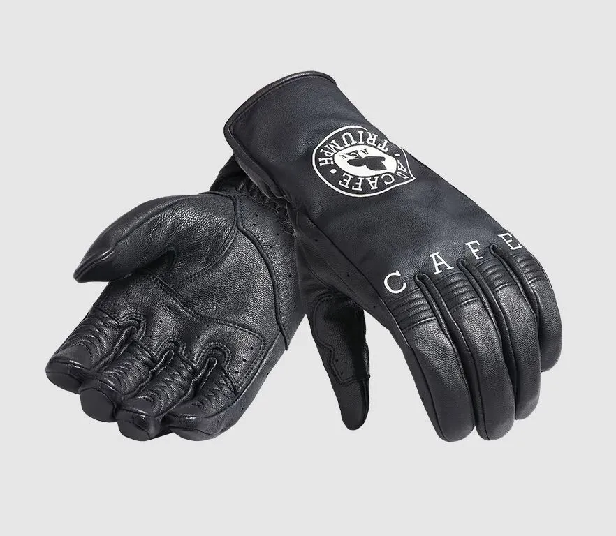 ACE CAFE COLLECTION：ACE CAFE PRINTED LEATHER GLOVE