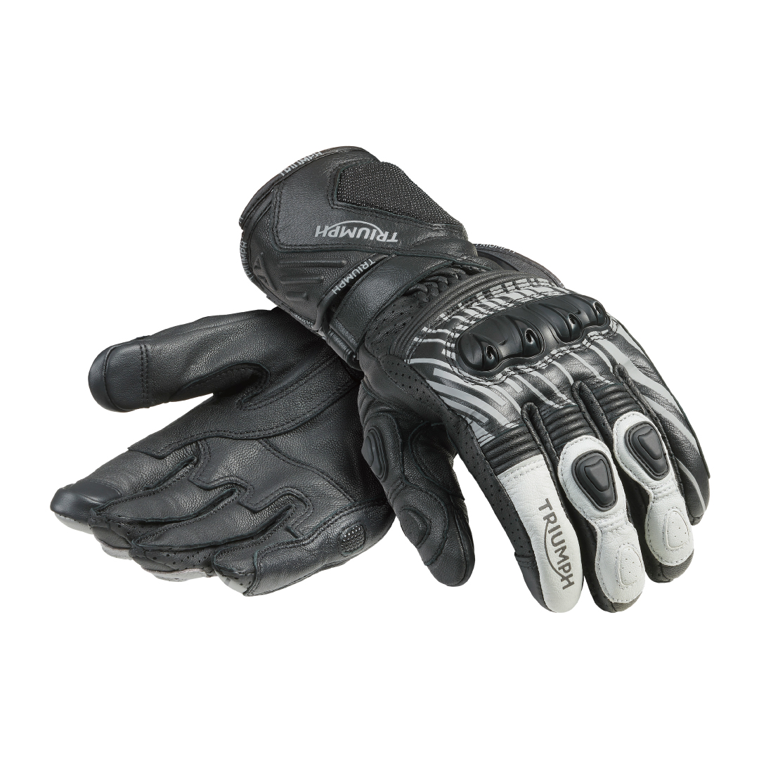 トライアンフレザーグローブ：ARENA GLOVE  BLACK/GREY