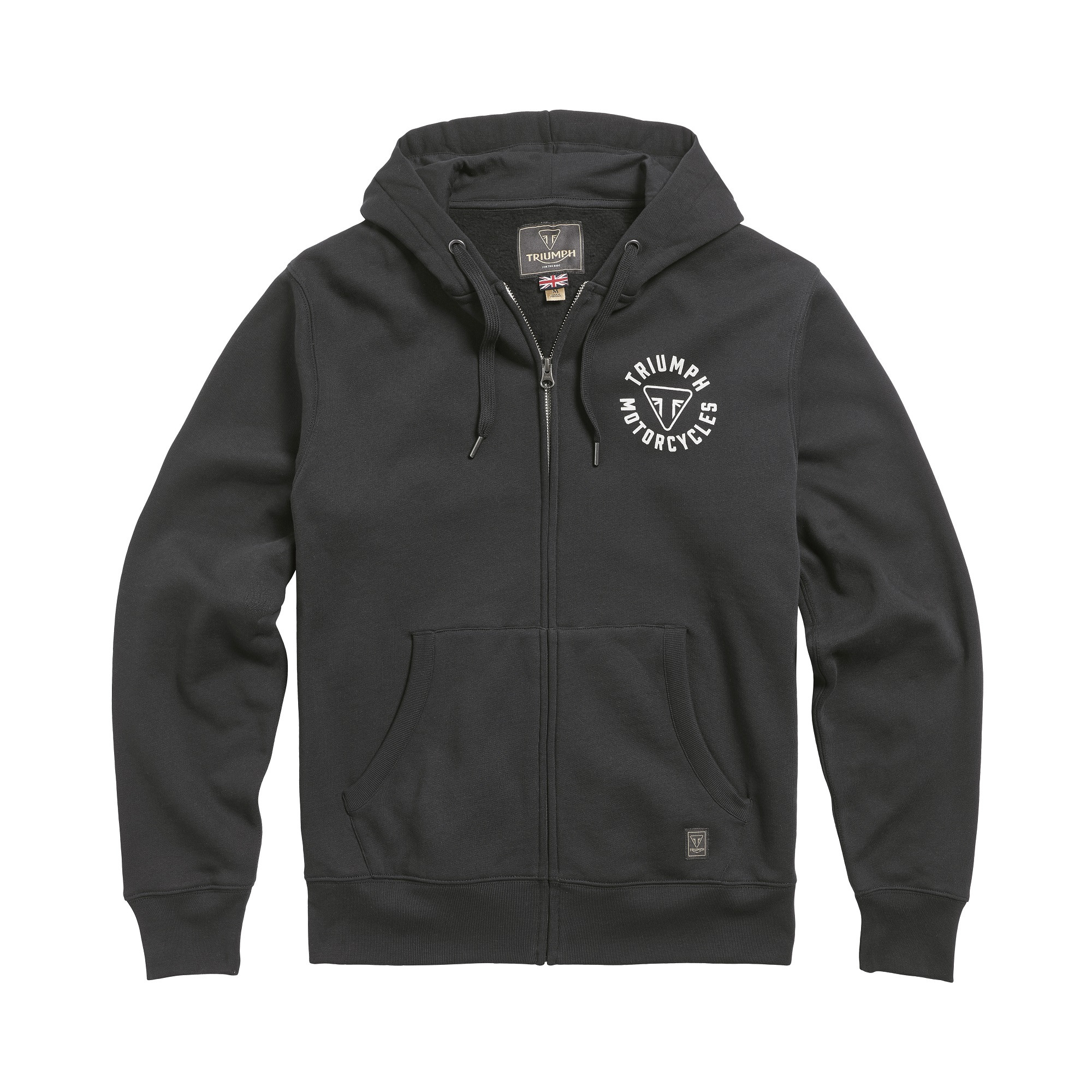 トライアンフフーディー：DIGBY FULL ZIP HOODY JET BLACK