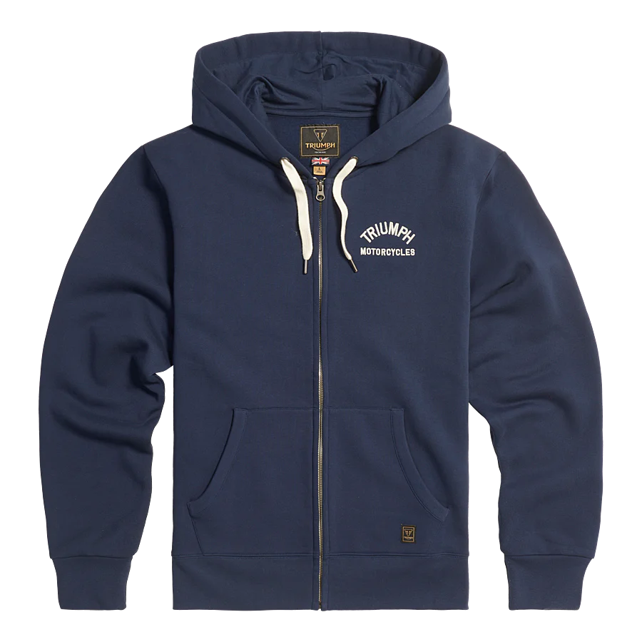 トライアンフフーディー：DOLAN FULL ZIP-SWEAT NAVY / BONE