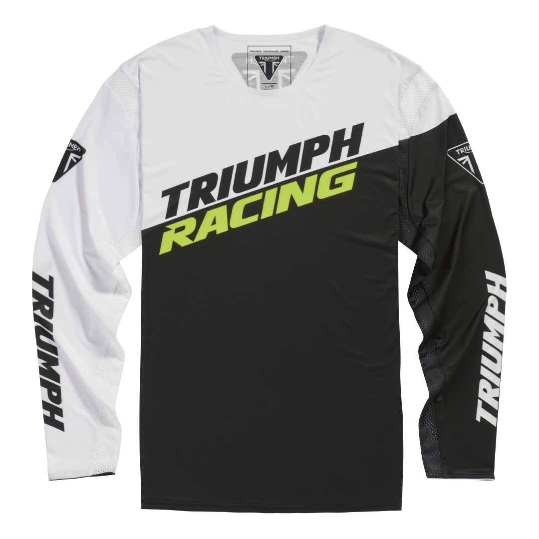 トライアンフ長袖Ｔシャツ：RACING ADVENTURE COLOUR BLOCK JERSEY
