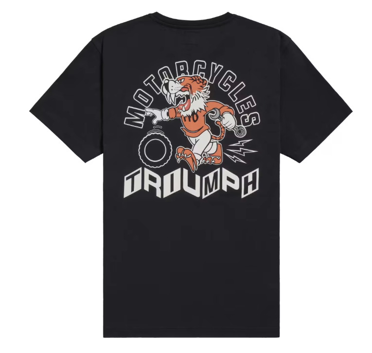 トライアンフＴシャツ：PIT STOP T-SHIRT  BLACK