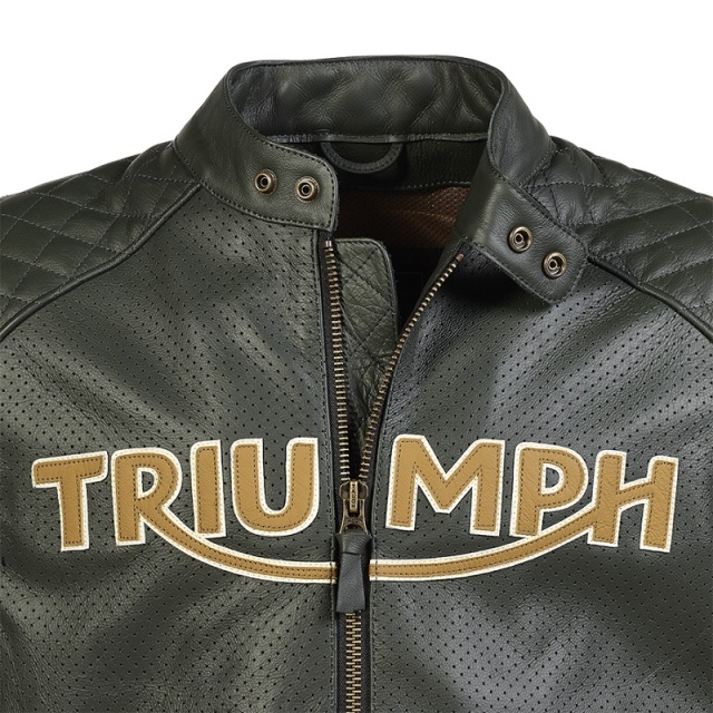 トライアンフジャケット：BRADDAN AIR RACE JACKET RACING GREEN