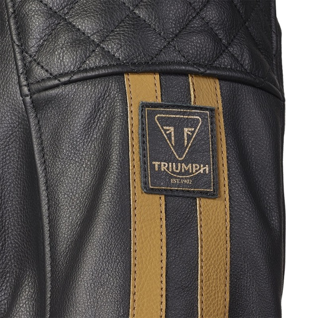 トライアンフジャケット：BRADDAN SPORT JACKET BLACK / GOLD
