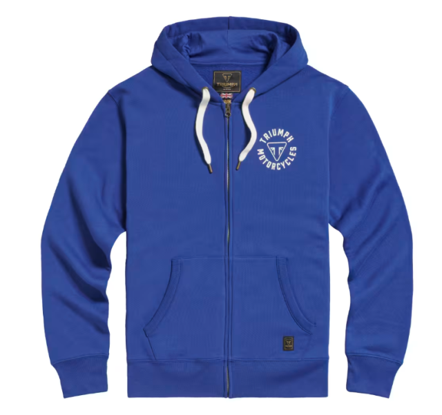トライアンフフーディー：DIGBY FULL ZIP HOODIE  BLUE / BONE