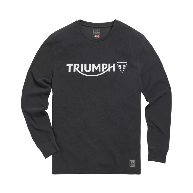 トライアンフ長袖Ｔシャツ：BETTMANN L/S WAFFLE Black TOP
