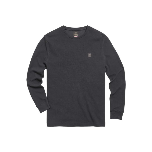 トライアンフ長袖Ｔシャツ：DEAN L/S WAFFLE JET BLACK