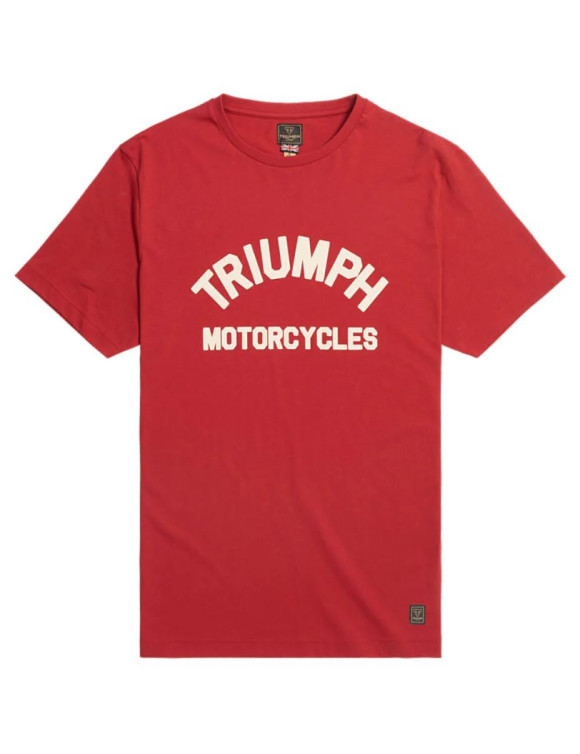 トライアンフＴシャツ：BURNHAM T-SHIRT - RED / BONE