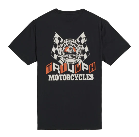トライアンフＴシャツ：GOOD VIBES T-SHIRT  BLACK
