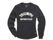 トライアンフレディースウェア：SWAIN LONG SLEEVED WAFFLE JET BLACK