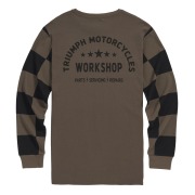 トライアンフ長袖Ｔシャツ：	HARKER L/SLEEVED TEE IRON / BLACK