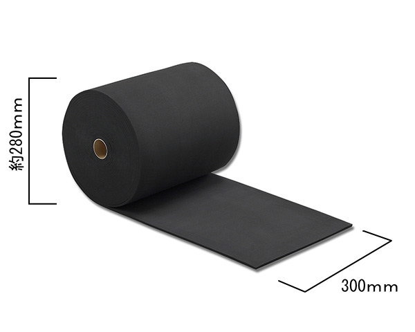 【地域限定送料無料】光　KSBR306-9　スポンジロール巻き　幅300mmｘ厚5mmx長さ9ｍ