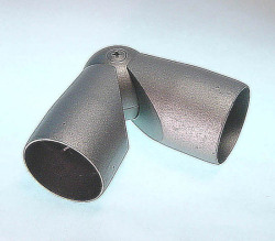 歩行補助用手すり　タカラ産業　ハイウェイブＳ　アルミ製34丸　TSH34-04 フリーエルボ３Ｄ