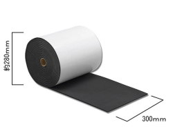 【地域限定送料無料】光　KSBR305-9T　スポンジロール巻き粘着付　幅300mmｘ厚5mmx長さ9ｍ