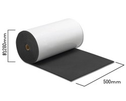 【地域限定送料無料】光　KSBR505-9T　スポンジロール巻き粘着付　幅500mmｘ厚5mmx長さ9ｍ
