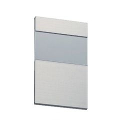 ナスタ NASTA 室名札　KS-N37S　ヘアーライン　91ｘ150　ステンレス製。ステンレスの素材を生かしたシンプルなデザインです。