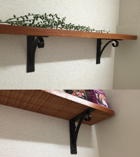 代引不可・地域限定送料無料】ロートアイアン 棚受 アート技研工業