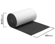 【地域限定送料無料】光　KSBR505-9T　スポンジロール巻き粘着付　幅500mmｘ厚5mmx長さ9ｍ