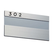 ナスタ 室名札 KS-N20AS （部屋番号付き） ステンカラー 74x210