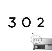 ナスタ　ルームナンバー3桁（切文字タイプ）ヨコ型　KS-NGY-3