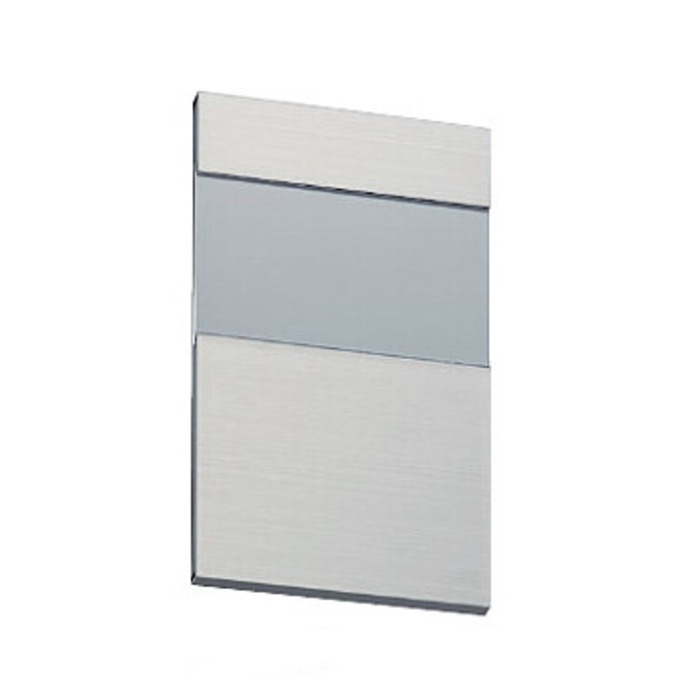 ナスタ NASTA 室名札　KS-N37S　ヘアーライン　91ｘ150　ステンレス製。ステンレスの素材を生かしたシンプルなデザインです。