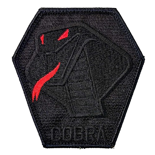 自衛隊グッズ BLACK Editionパッチ   Aggressor　COBRA  アグレッサー コブラ ワッペン  マジック付